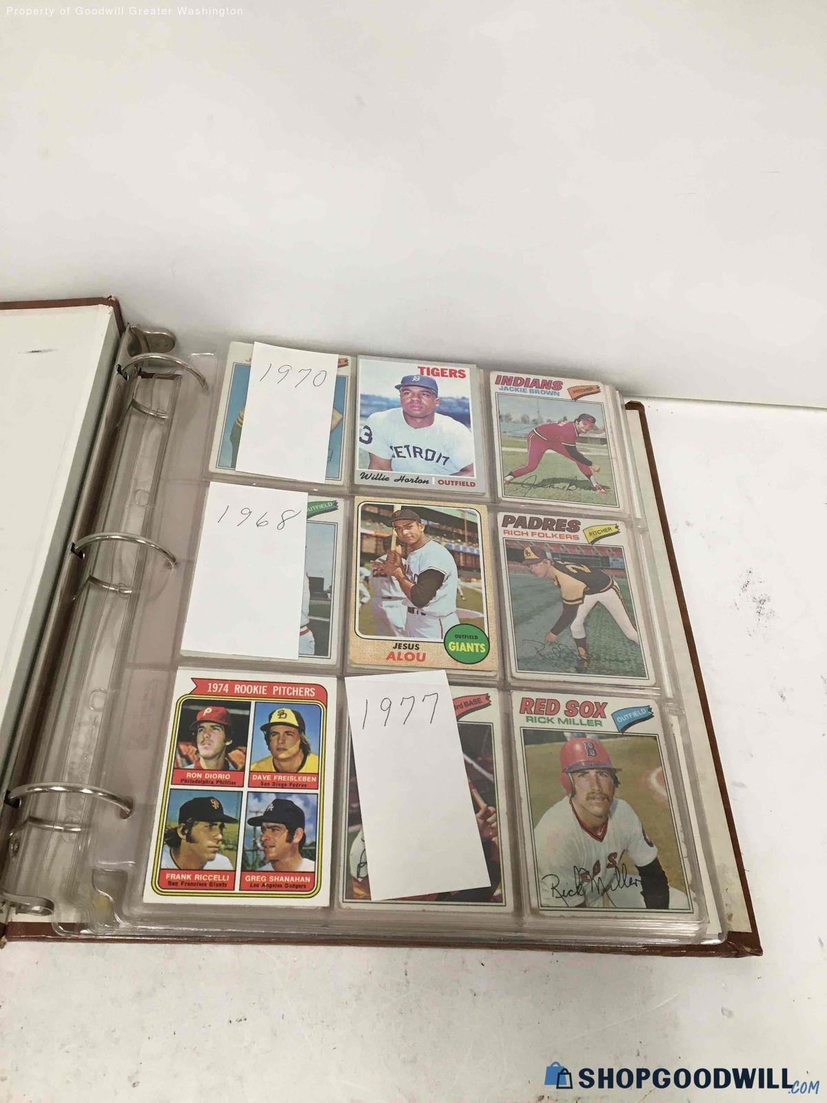 Notebook W/baseball Cards - shopgoodwill.com