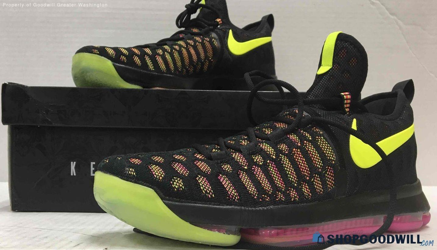 Nike Zoom KD 9 Men's Black Multi color Sneaker Shoes Size 13 ...