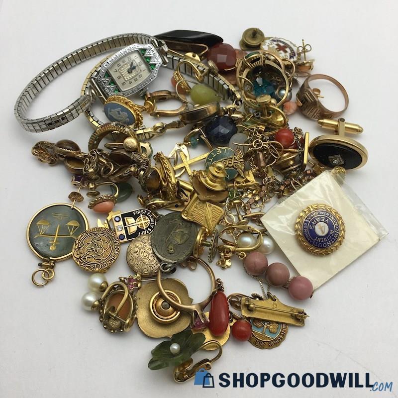 Gold-Filled Assorted Multi-Scrap Jewelry Lot - shopgoodwill.com