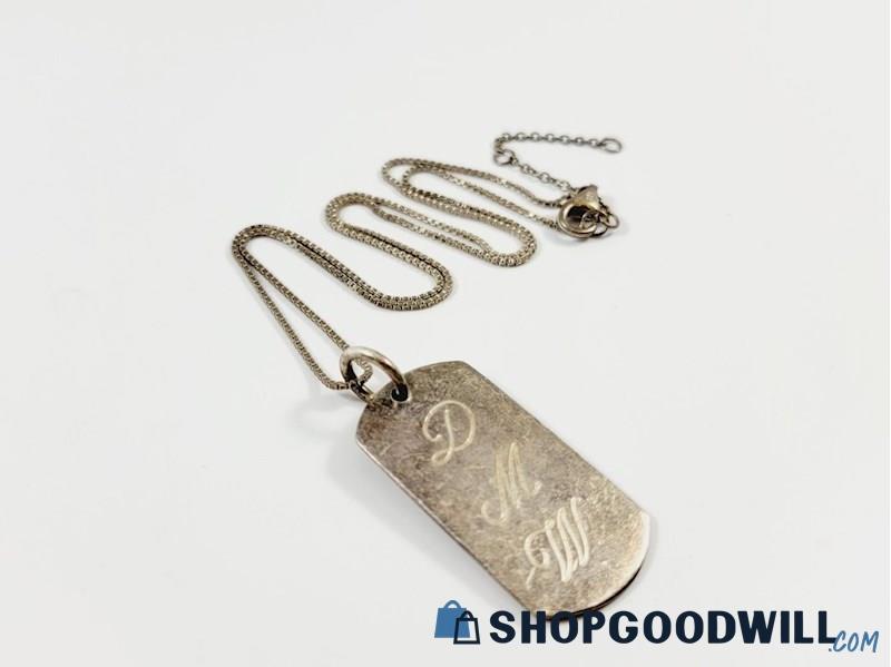 personalized gold dog tag necklace