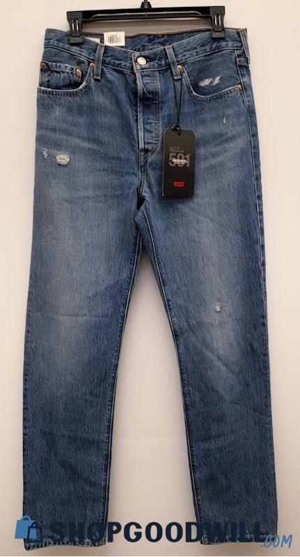 Levi's Women's 501 Original High Rise Straight Leg Blue Size 29 Jeans ...