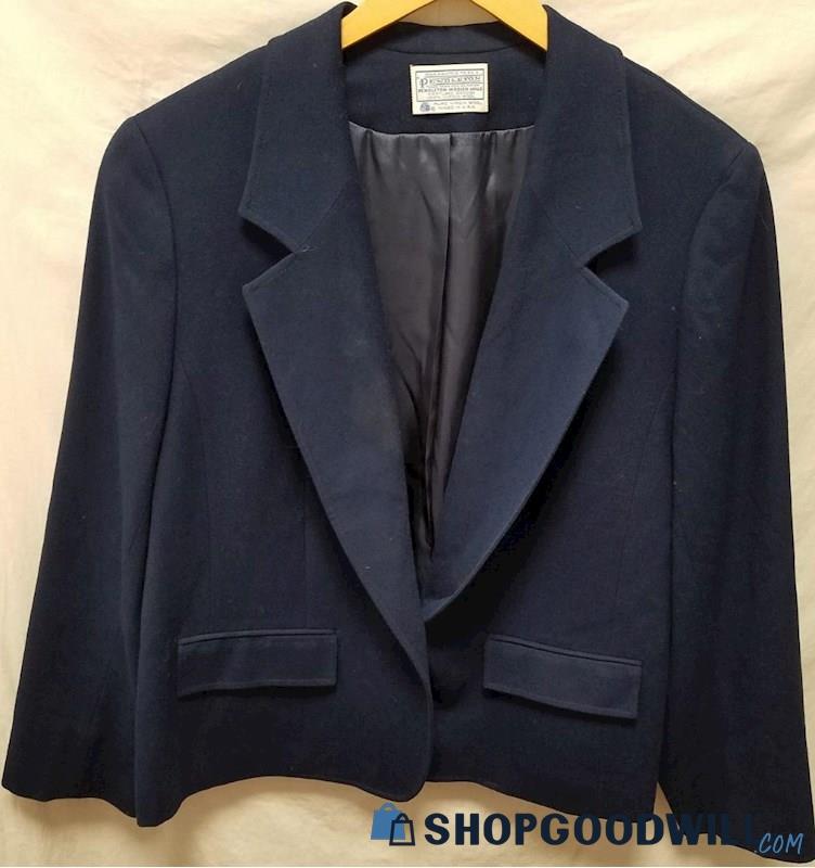 Pendleton Women's Single Breasted Wool Blue Size 20W Blazer ...