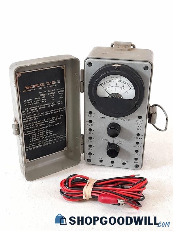 Us Army Signal Corps Ts-297/u Multimeter Tester | ShopGoodwill.com