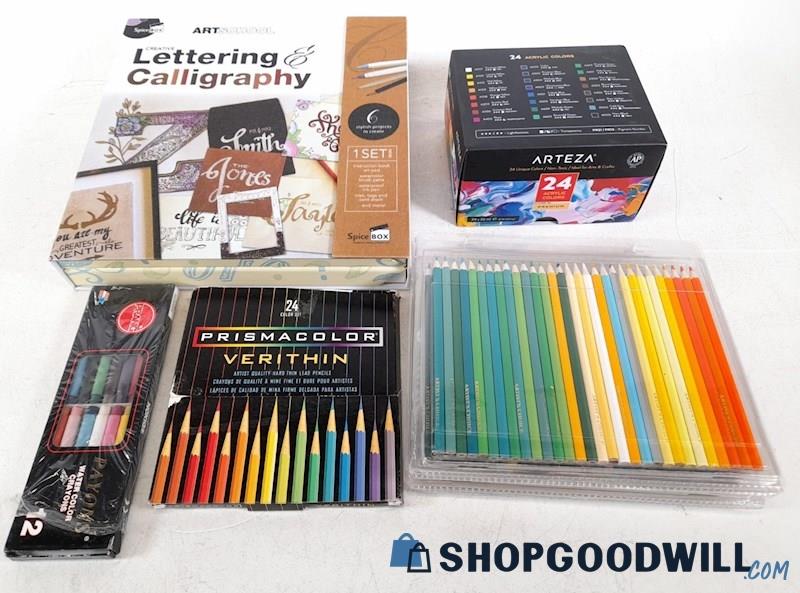 7+ Lb. Art Supplies - Arteza, Prang, Prismacolor, Calligraphy Kit ...