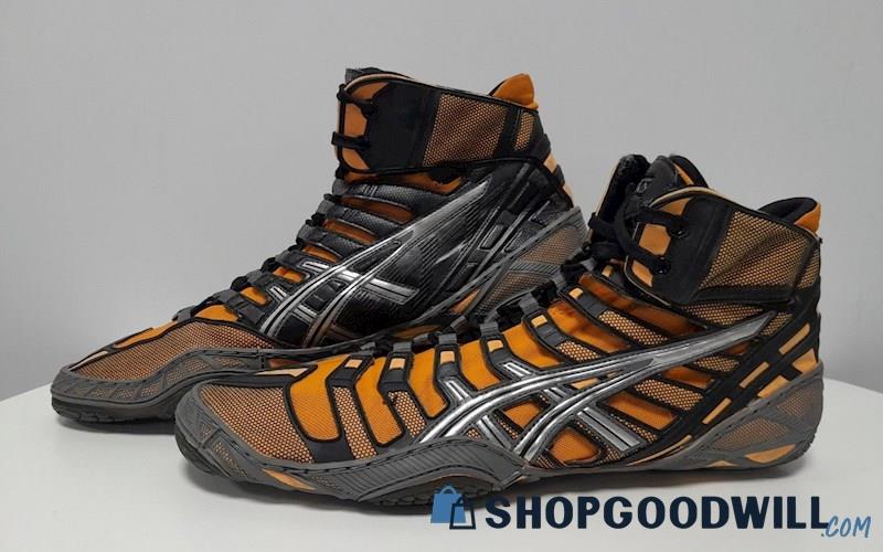 Asics Men's Omniflex Pursuit Wrestling Black/yellow Size 14 Shoes ...