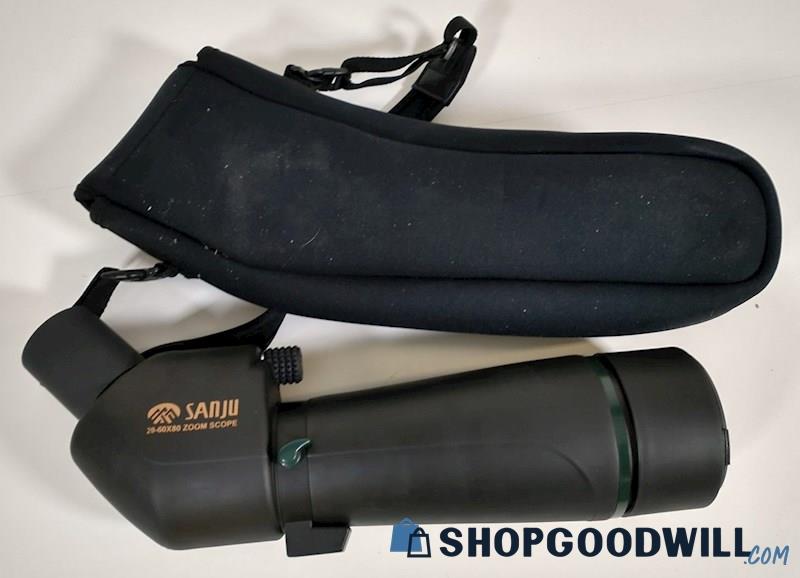 Sanju Long Eye Relief 20-60x80 Zoom Spotting Scope w/ Case ...