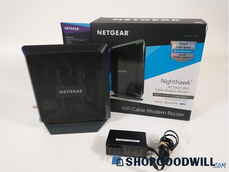 Netgear Model C7000v2 AC1900 WiFi Cable Modem Router - shopgoodwill.com