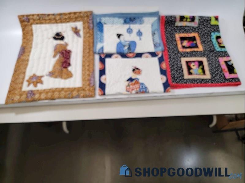 3 Asian Style Throw Blankets & Other Throw Blanket