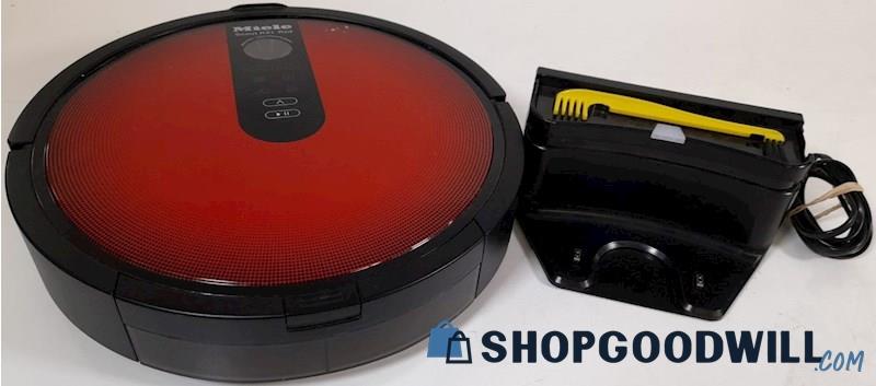 Miele Scout RX1 Red Robotic Vacuum SJQL0 & Charger Base LS01