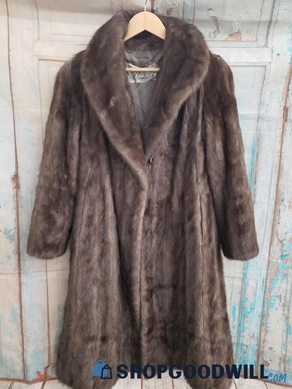 Douglas Furs Women's Long Sleeve Shawl Collar Fur Overcoat Size Unknown ...