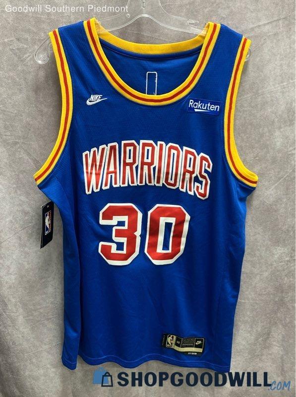 Nwt Men's Blue Nba Golden State Warriors Stephen Curry #30 Jersey Size ...