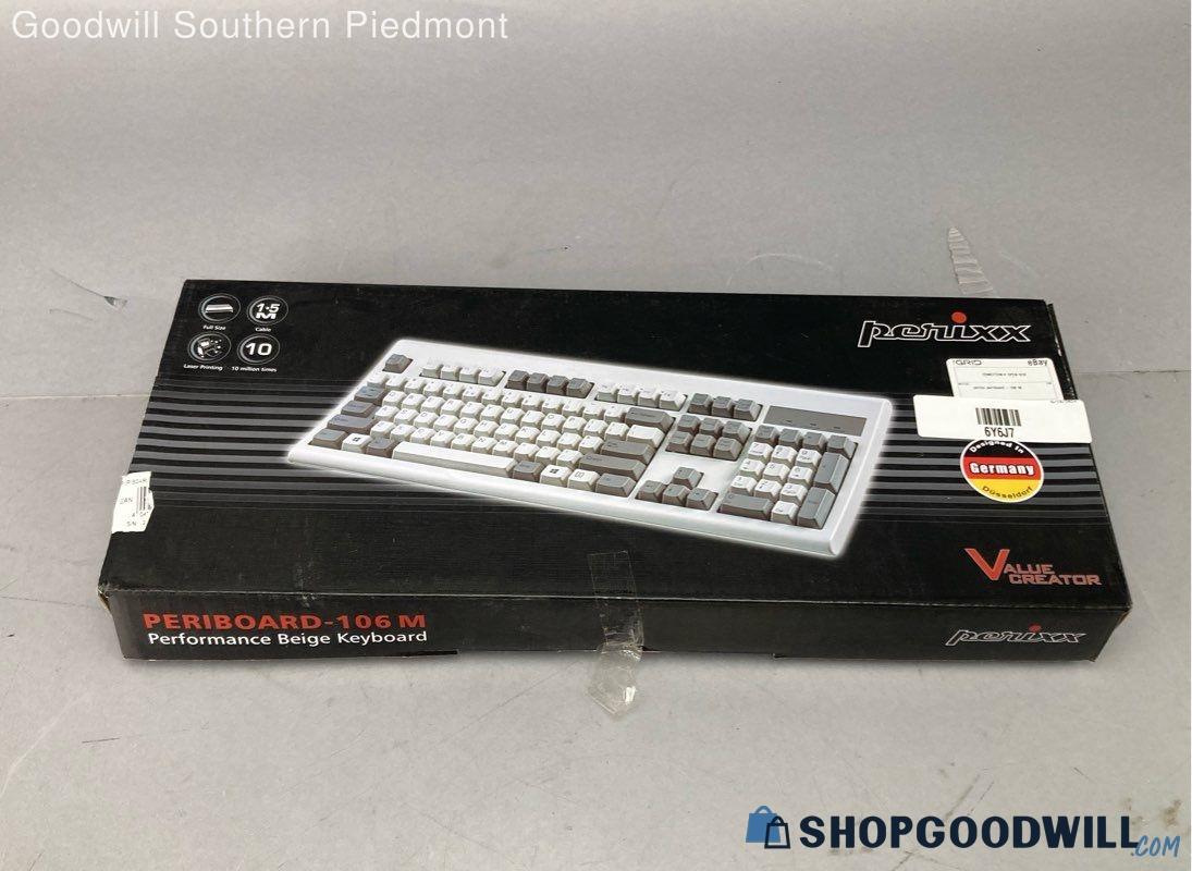 Perixx Periboard-106m Full Size Wired Performance Keyboard - Open Box ...