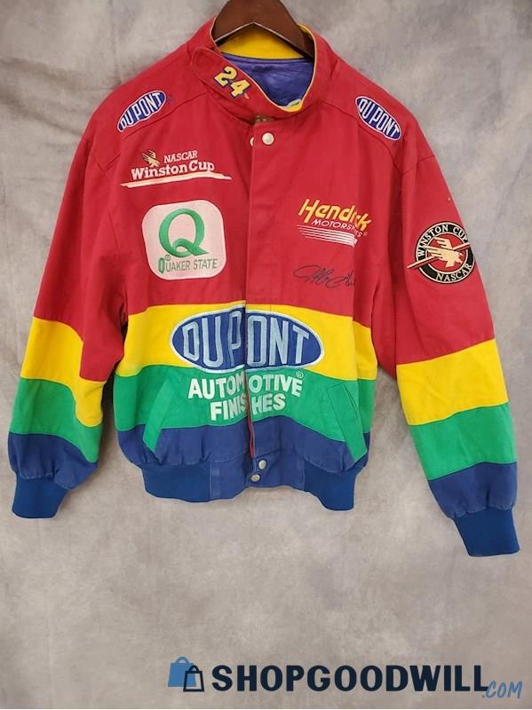 Vintage Jeff Hamilton Racing Collection Men's Multicolor Nascar Jacket ...