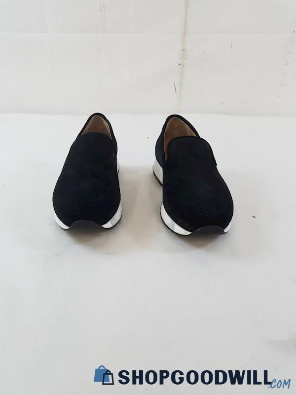 IOB Aquatalia Women's Karsyn Black Suede Slip On Sneakers Shoes Sz 7.5 ...