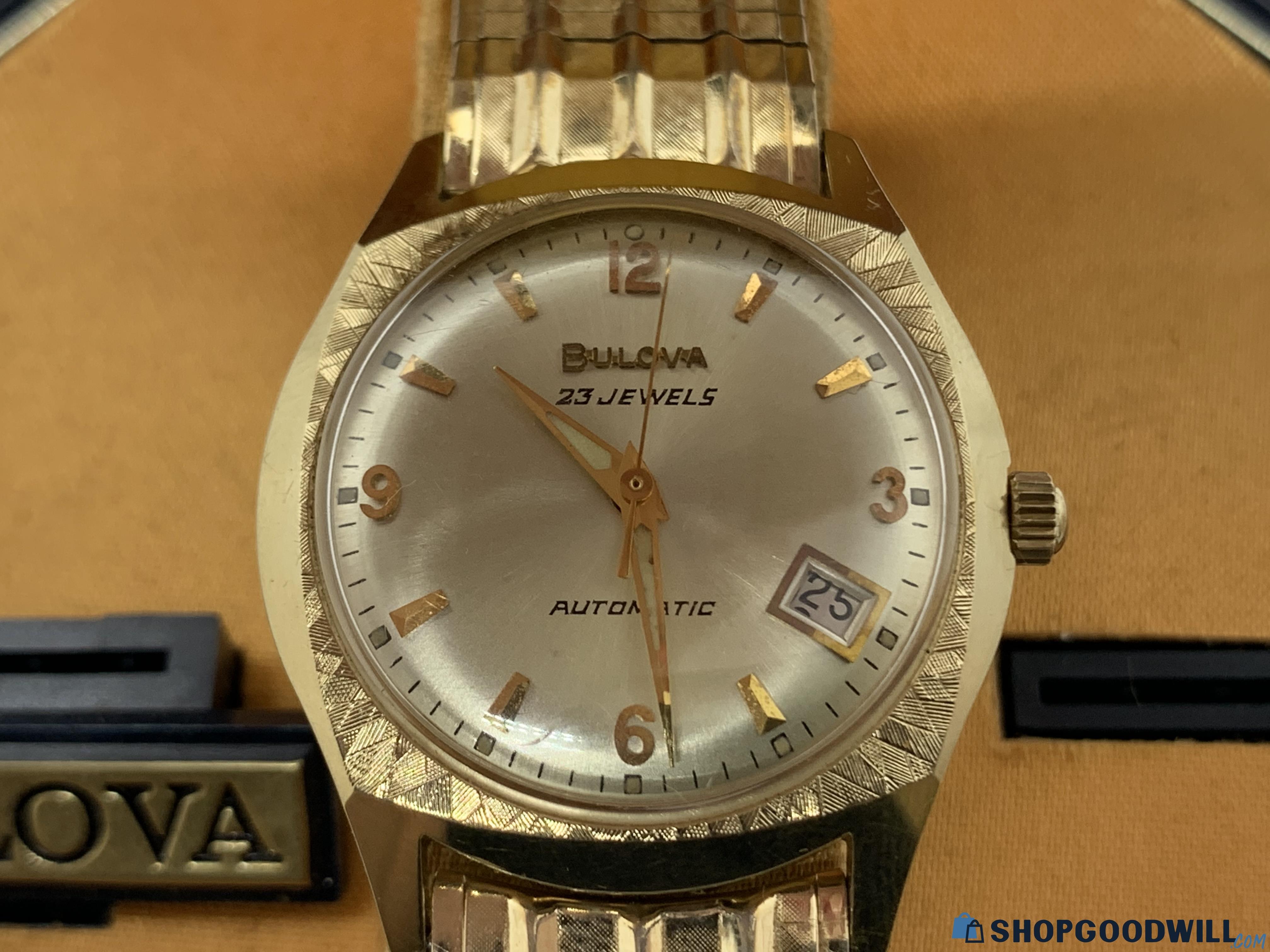 Bulova 23 Jewels 1972 N2 Automatic Calendar Working Watch J262010 IOB ...