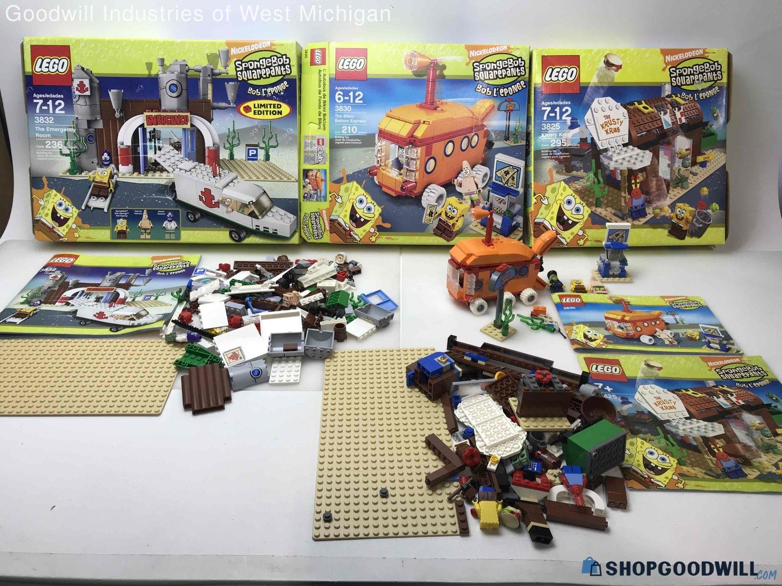 LEGO Spongebob Squarepants Sets: 3882, 3830, 3825 - shopgoodwill.com