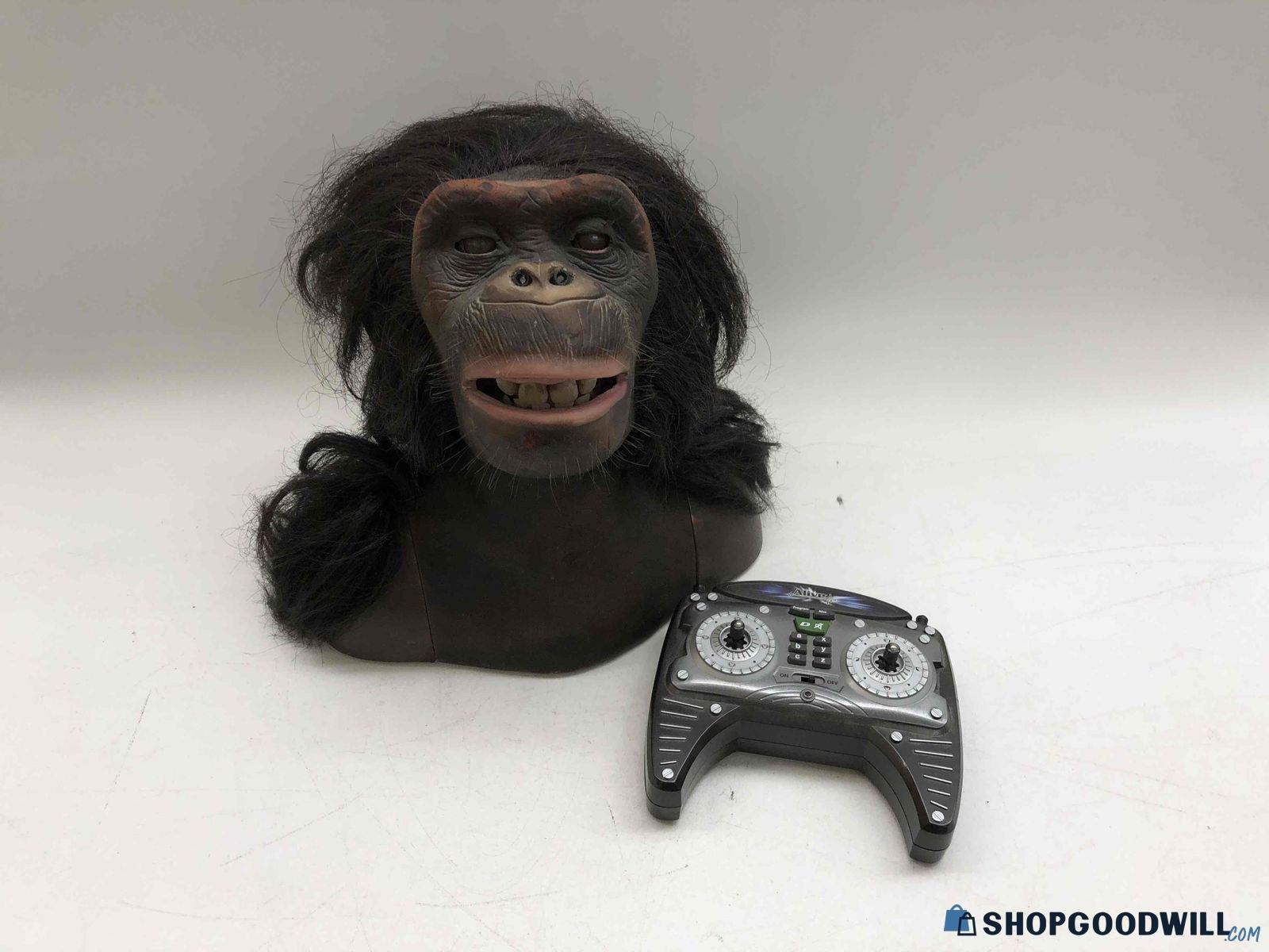 WOWWEE Chimpanzee Monkey Alive Animatronics Robot Bust 9001B & Remote