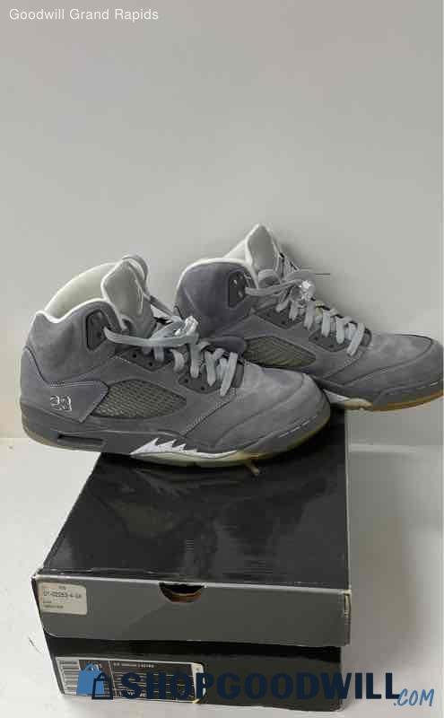 Mens Size 11.5 Jordan Lt Graphite/white Wolf Gray 5 Retro Basketball ...