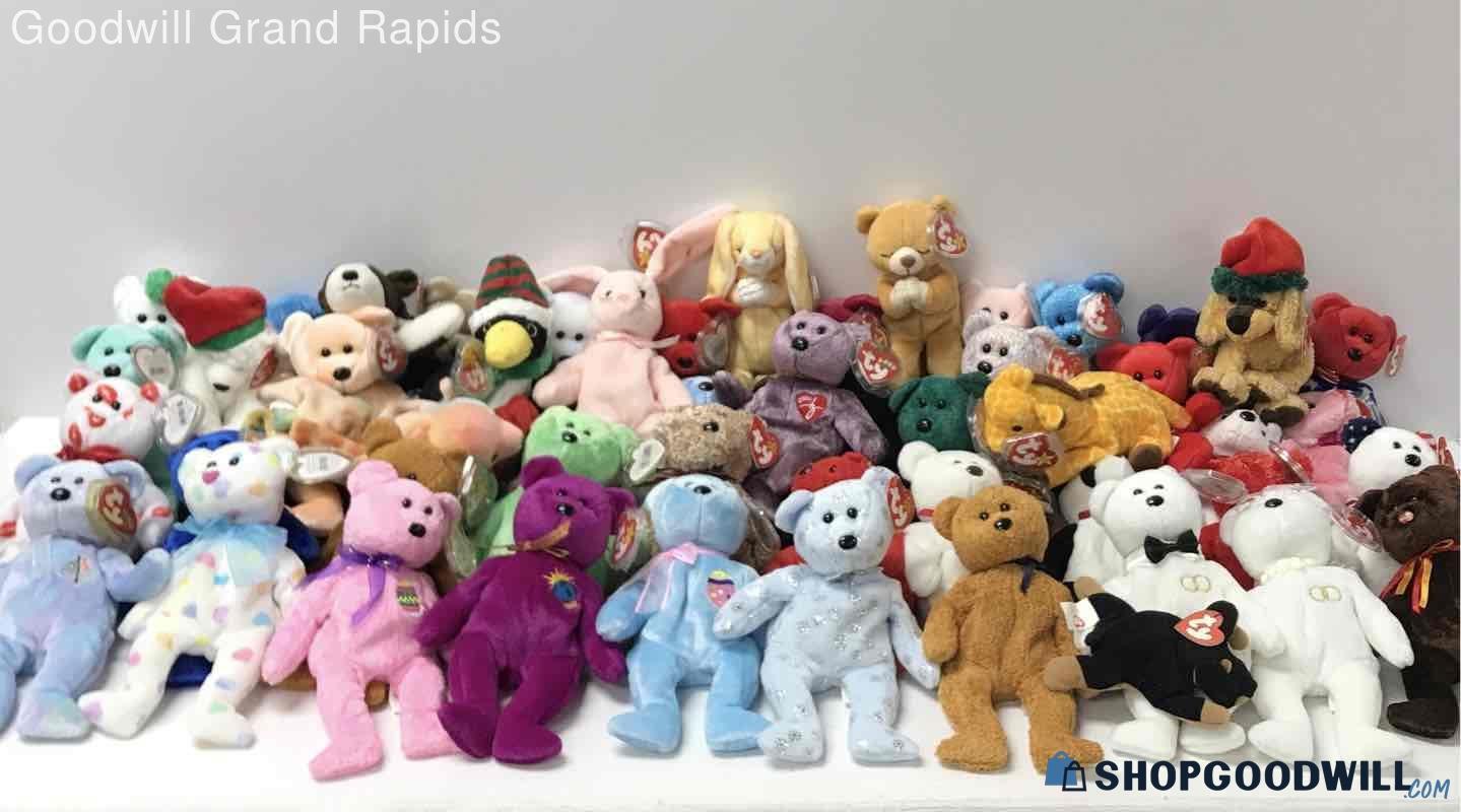 Lot Of Assorted Ty Beanie Baby Plush Tous | ShopGoodwill.com