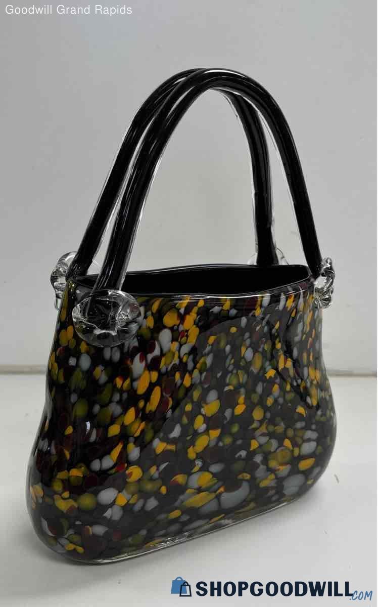 Glass Art Multi-colored Handbag | ShopGoodwill.com