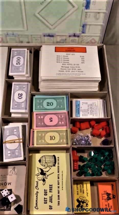 Vintage Parker Brothers Braille Edition Monopoly Game - shopgoodwill.com