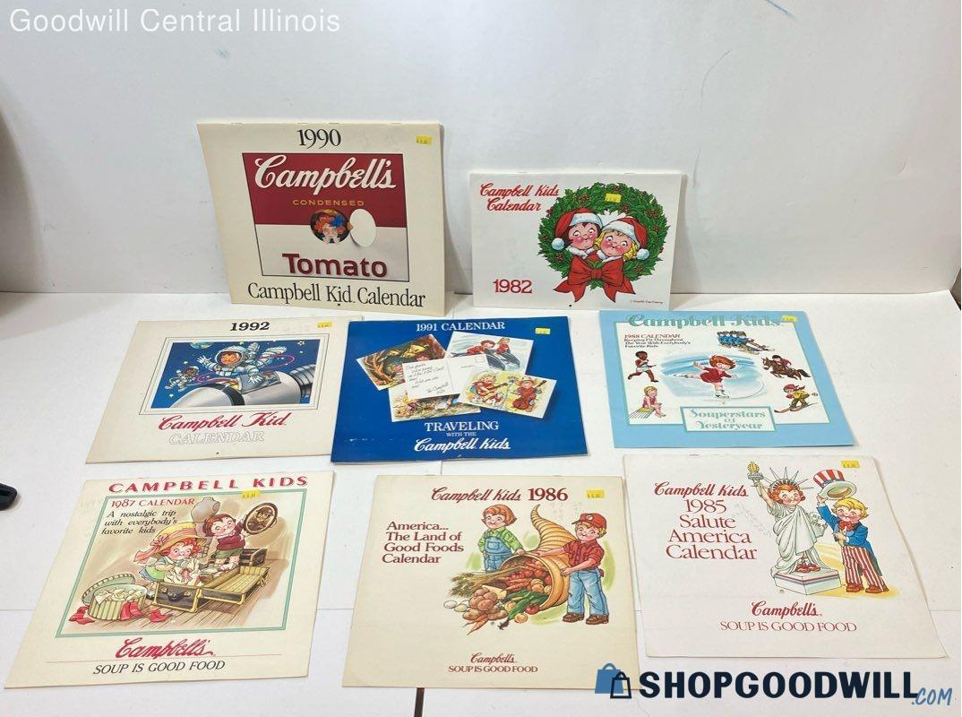 Vintage, Lot Of Campbell's Soup Calendars From The 80's & 90's