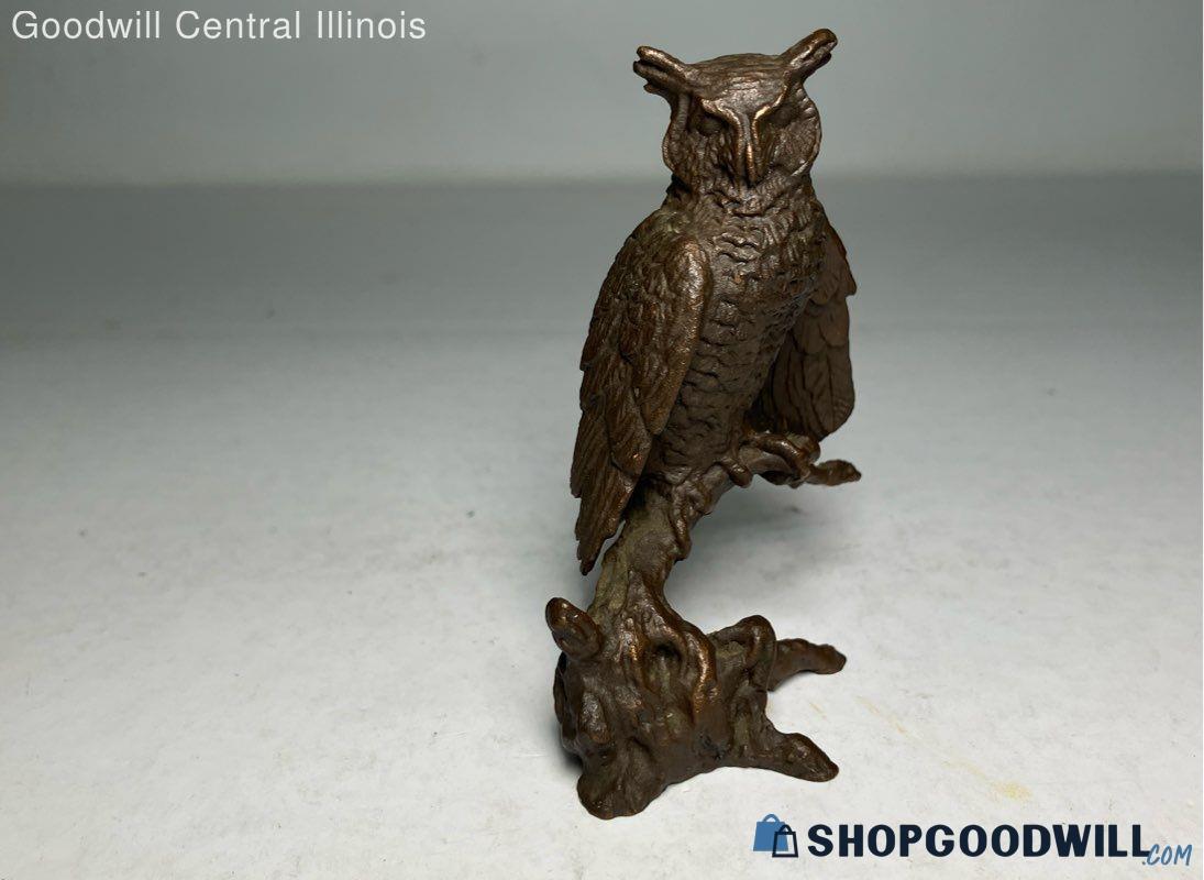 Vintage Avon Great Horned Owl Bronze Sculpted Figurine | ShopGoodwill.com