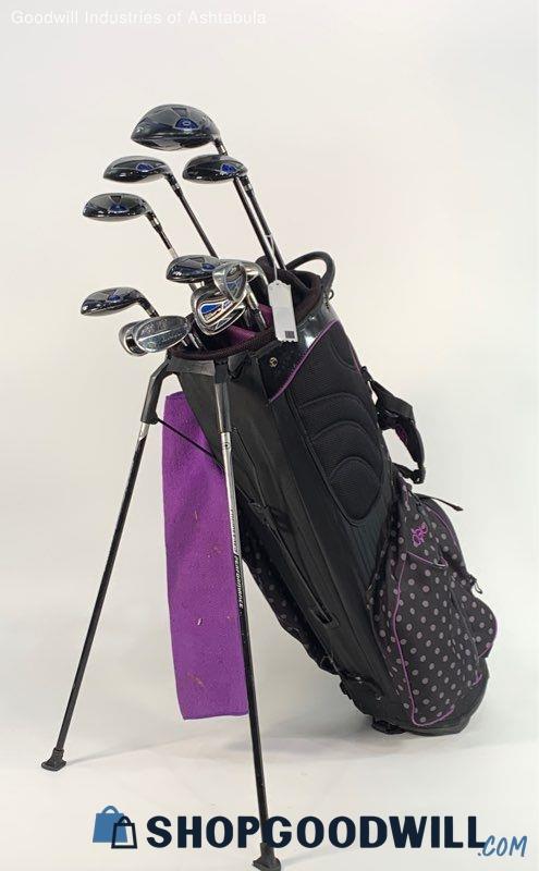 Ogio Diva Luxe Golf Bag With 12 Victory Golf Pride & Cobra Golf Clubs ...